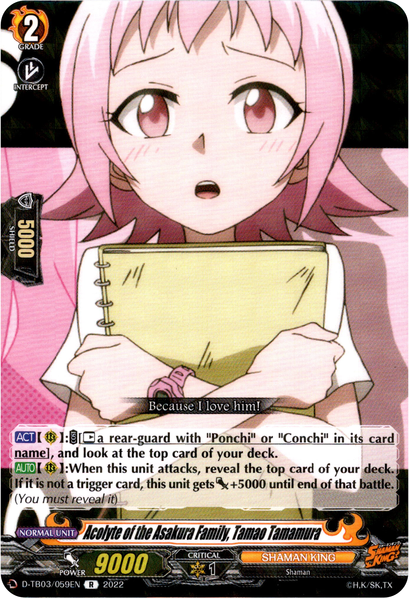Acolyte of the Asakura Family, Tamao Tamamura - D-TB03/059EN - Shaman King - Card Cavern