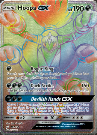 Hoopa GX Hyper Rare - 187/181 - Team Up - Holo - Card Cavern
