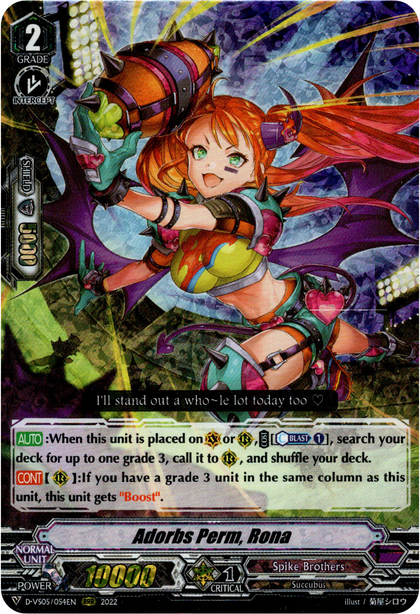 Adorbs Perm, Rona - D-VS05/054EN - V Clan Collection Vol.5 - Foil - Card Cavern
