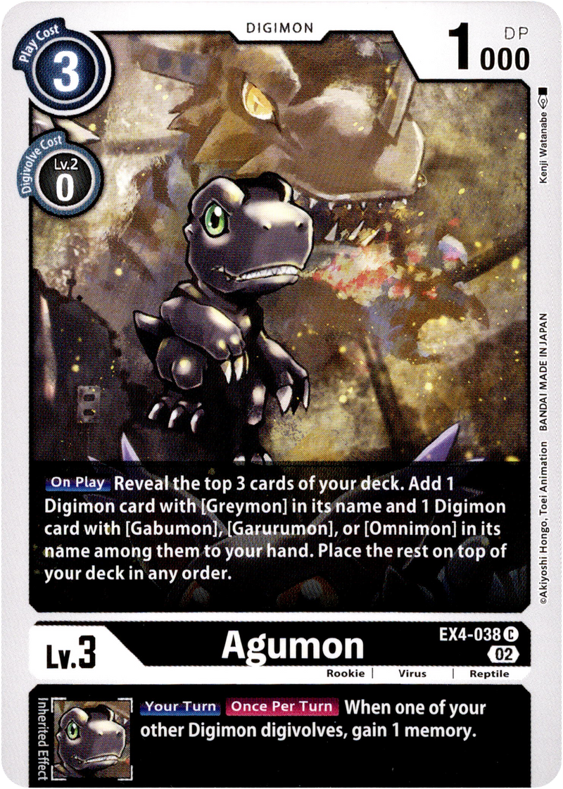 digimon agumon card Agumon - EX4-038 C