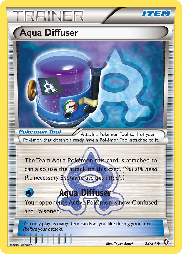 Aqua Diffuser - 23/34 - Double Crisis - Card Cavern