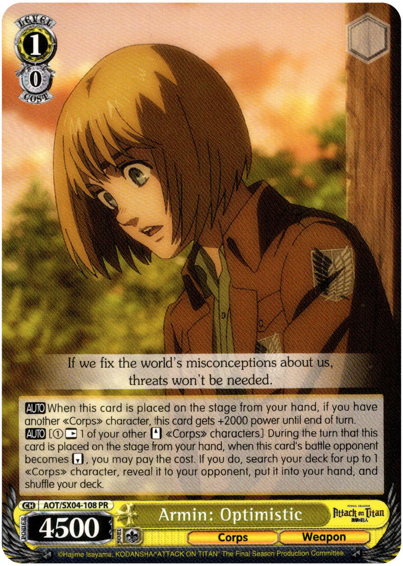 Armin: Optimistic - AOT/SX04-108 PR - Card Cavern