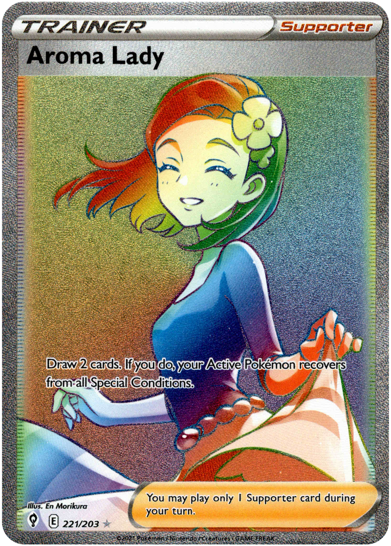 Aroma Lady Hyper Rare - 221/203 - Evolving Skies - Card Cavern
