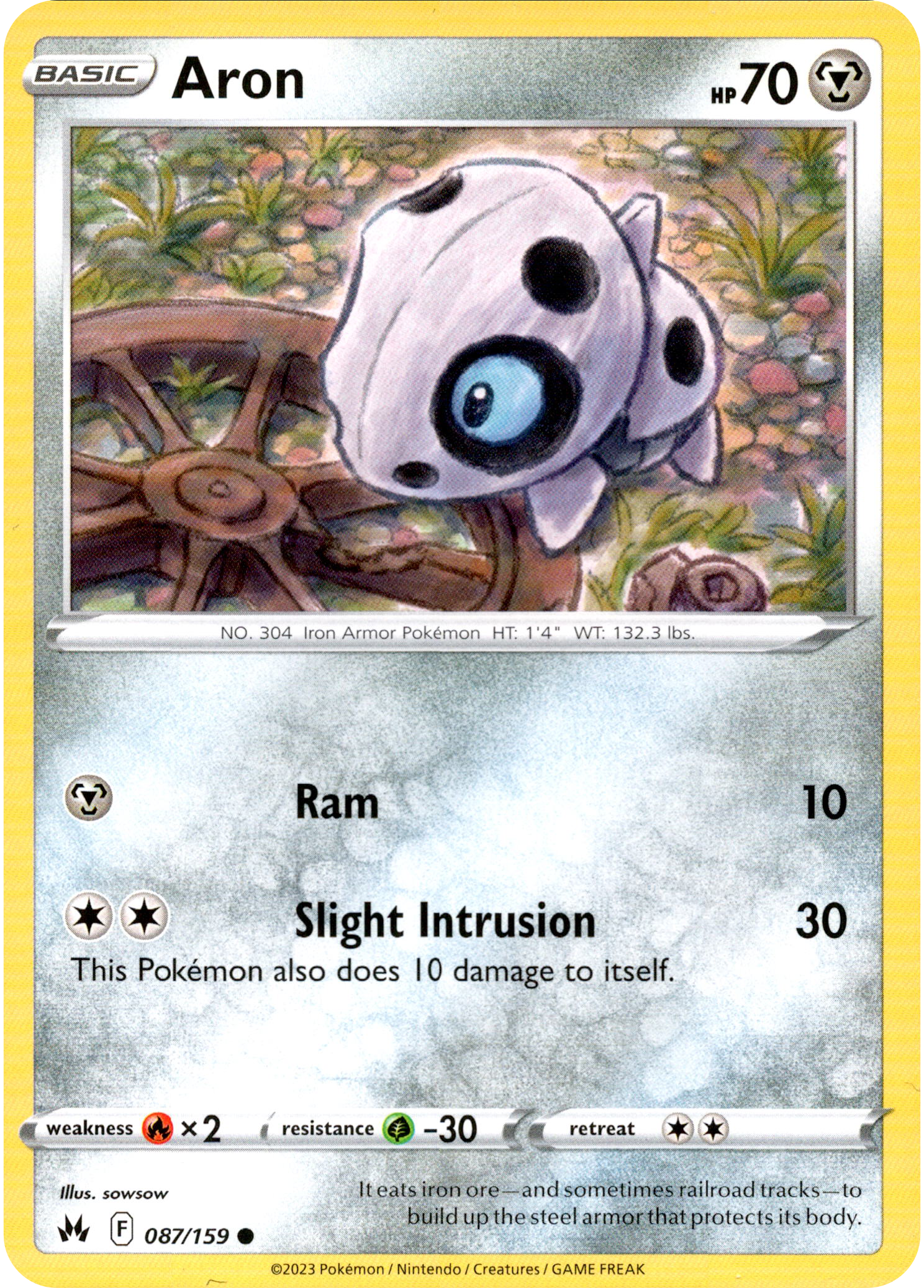Aron - 087/159 - Crown Zenith - Card Cavern