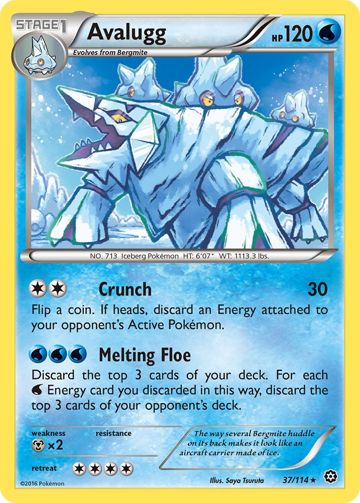 Avalugg - 37/114 - Steam Siege - Card Cavern