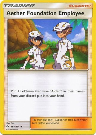 Aether Foundation Employee - 168/214 - Lost Thunder - Card Cavern