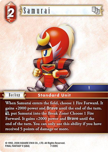 Samurai - 7-009C - Opus VII - Card Cavern