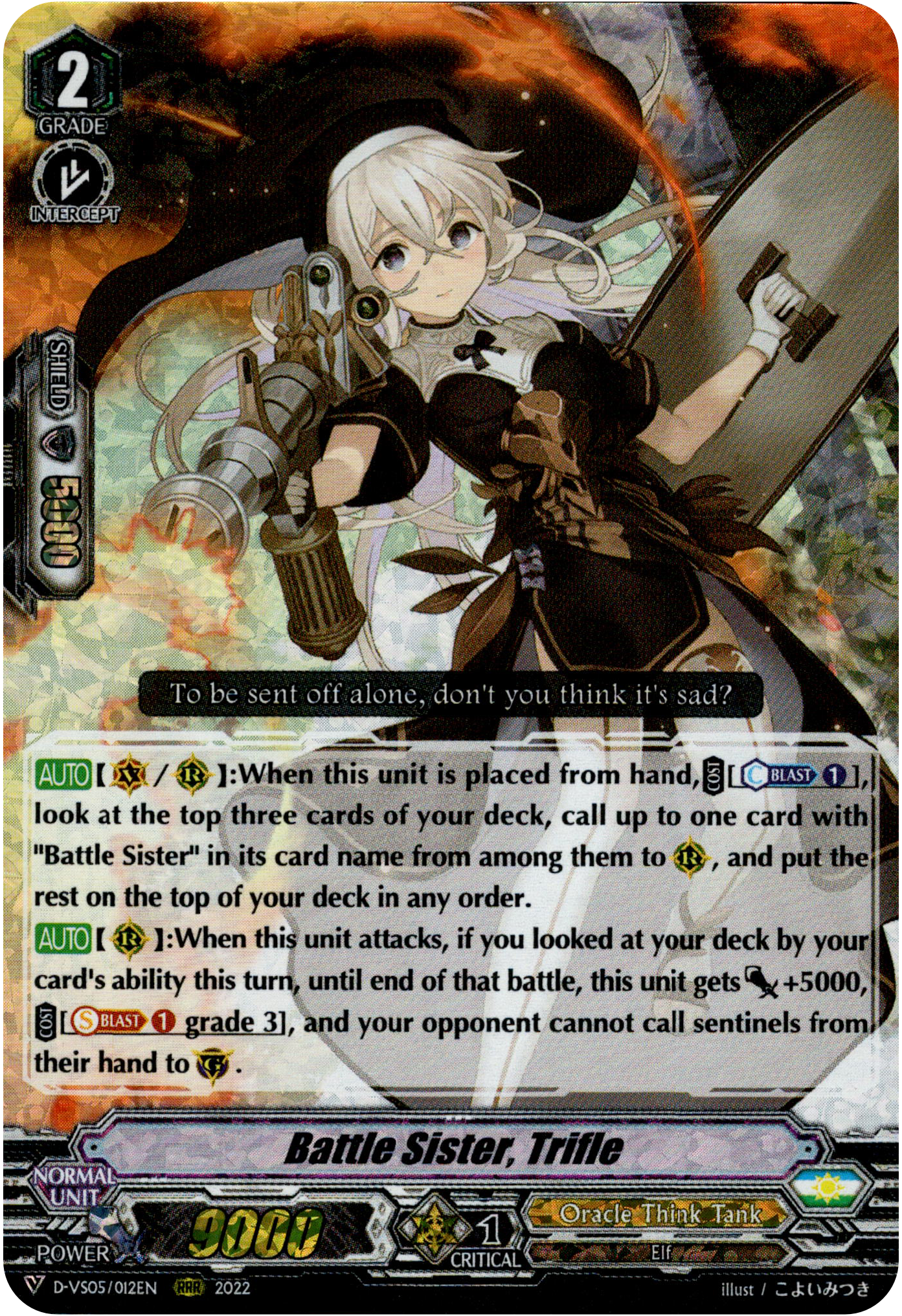 Battle Sister, Trifle - D-VS05/012EN - V Clan Collection Vol.5 - Foil - Card Cavern