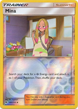 Mina - 183/214 - Lost Thunder - Reverse Holo - Card Cavern