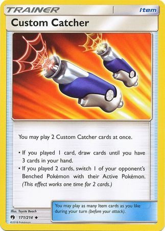 Custom Catcher - 171/214 - Lost Thunder - Card Cavern