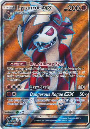 Lycanroc GX Full Art - 138/145 - Guardians Rising - Holo - Card Cavern