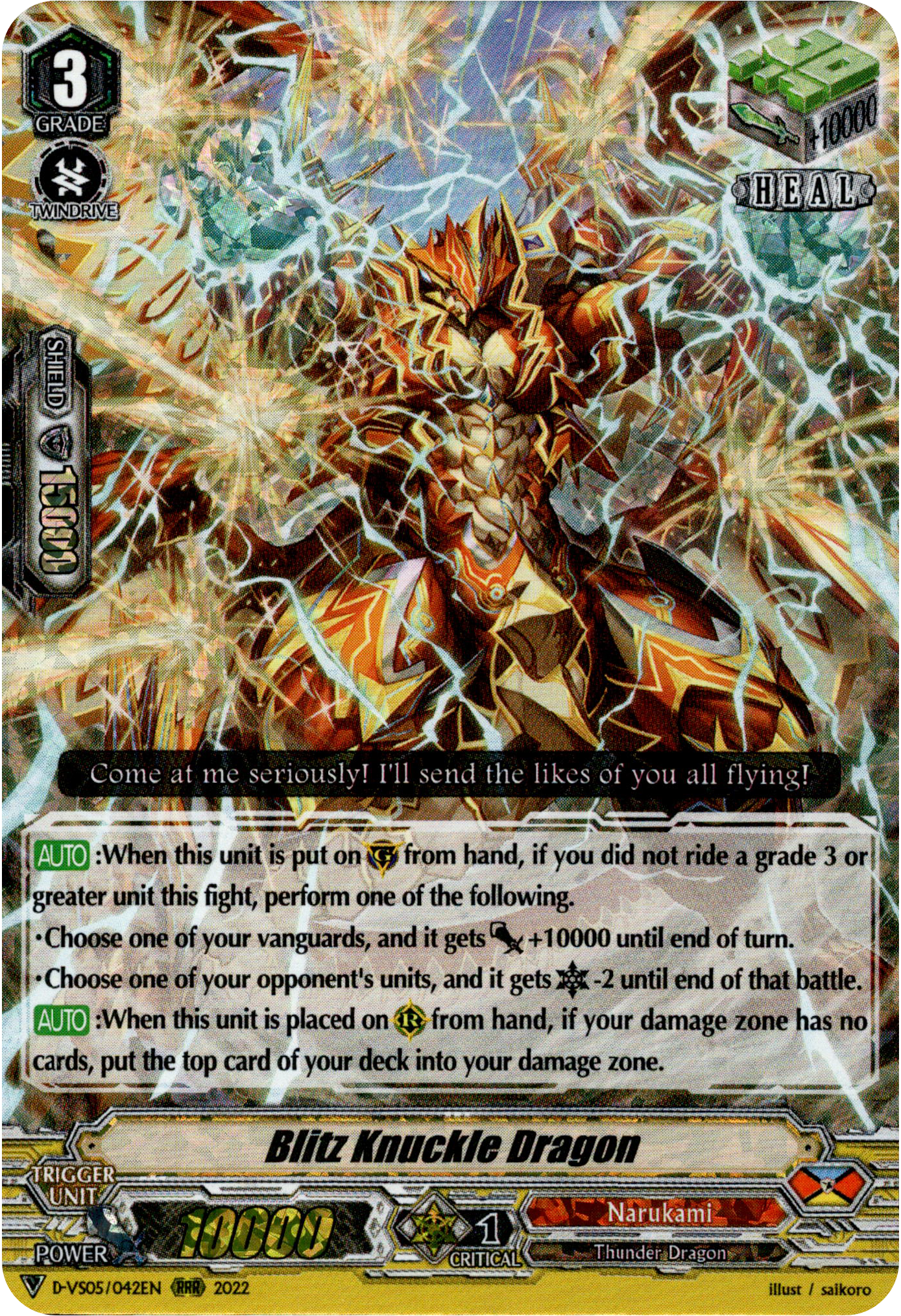 Blitz Knuckle Dragon - D-VS05/042EN - V Clan Collection Vol.5 - Foil - Card Cavern