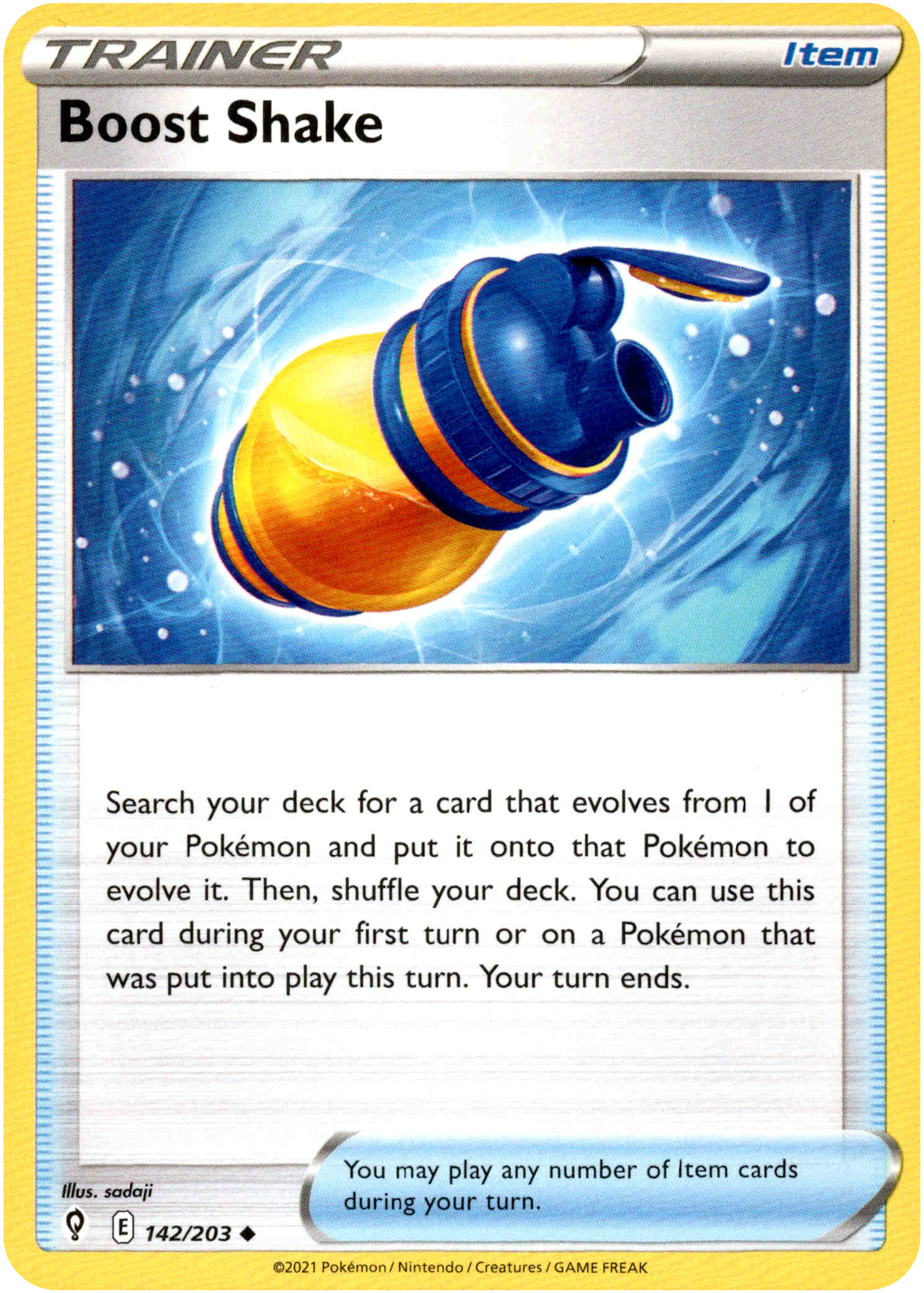 Boost Shake - 142/203 - Evolving Skies - Card Cavern