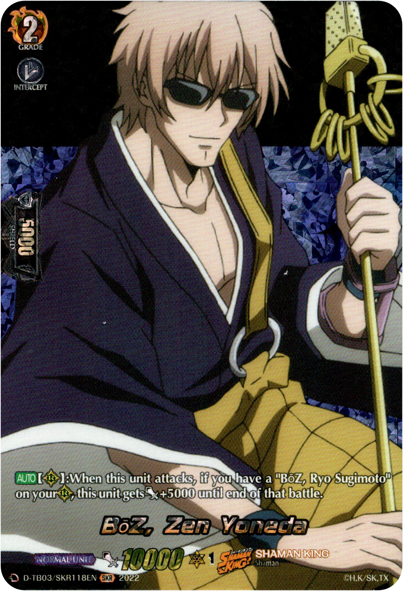 BoZ, Zen Yoneda - D-TB03/SKR118EN - Shaman King - Card Cavern