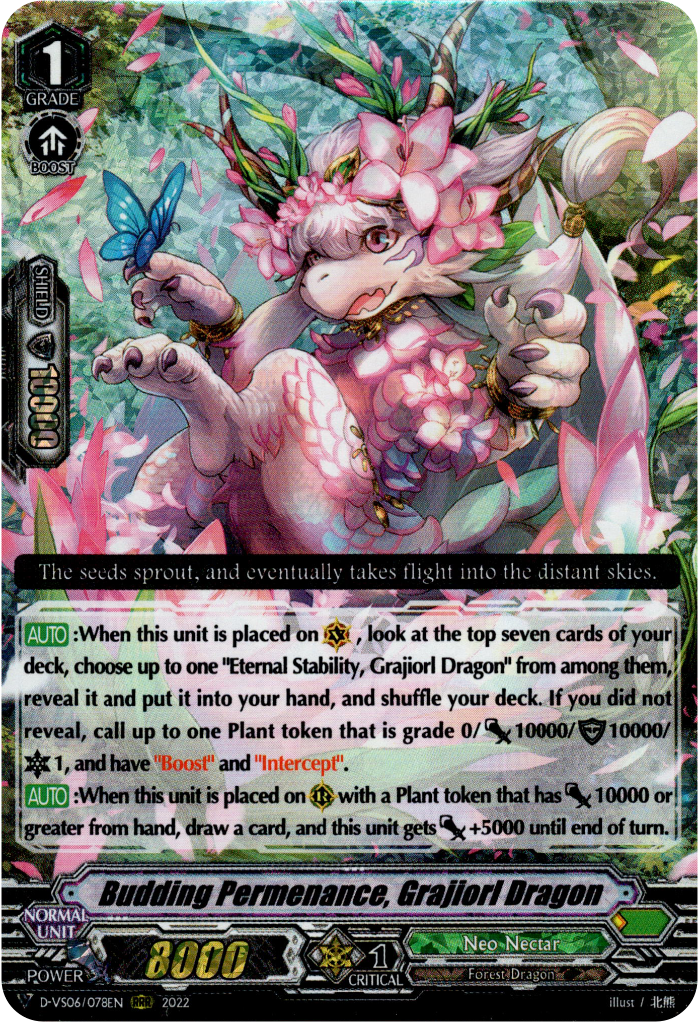 Budding Permenance, Grajiorl Dragon - D-VS06/078EN - V Clan Collection Vol.6 - Foil - Card Cavern