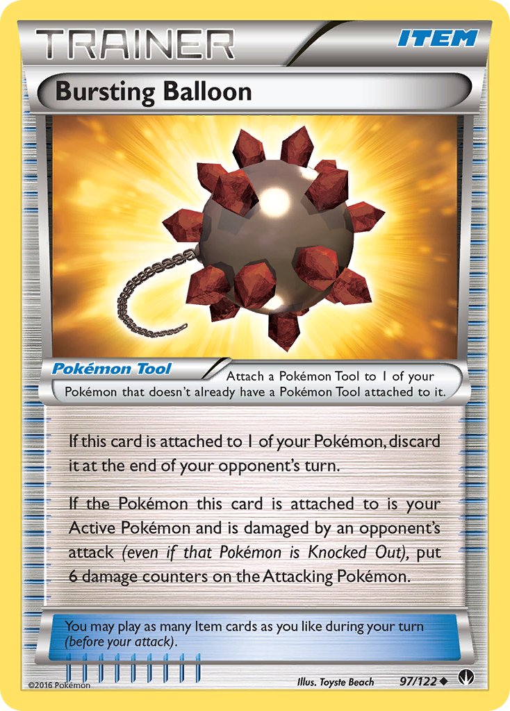 Bursting Balloon - 97/122 - BREAKpoint - Card Cavern