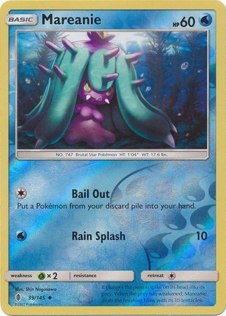 Mareanie - 39/145 - Guardians Rising - Reverse Holo - Card Cavern
