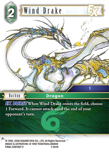 Wind Drake - 7-061H - Opus VII - Card Cavern