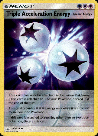 Triple Acceleration Energy - 190/214 - Unbroken Bonds - Reverse Holo - Card Cavern