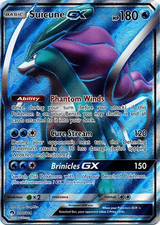 Suicune GX Full Art - 200/214 - Lost Thunder - Holo - Card Cavern