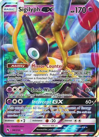 Sigilyph GX - 98/214 - Lost Thunder - Holo - Card Cavern