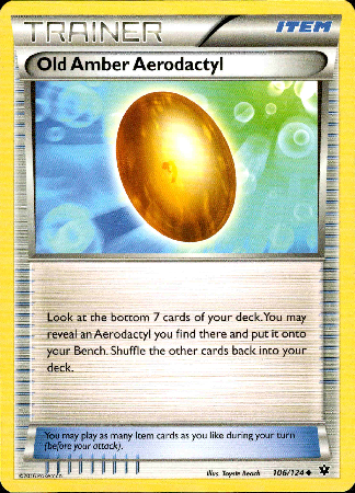 Old Amber Aerodactyl - 106/124 - Fates Collide - Card Cavern