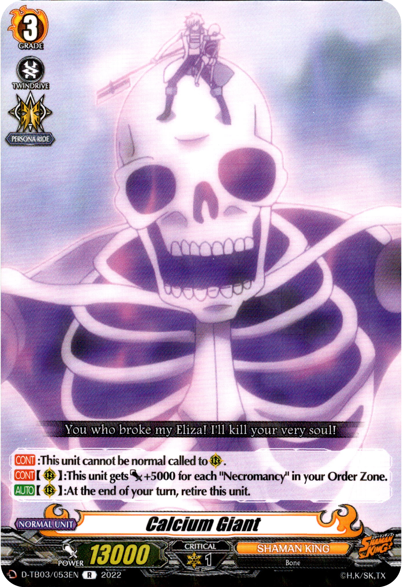 Calcium Giant - D-TB03/053EN - Shaman King - Card Cavern