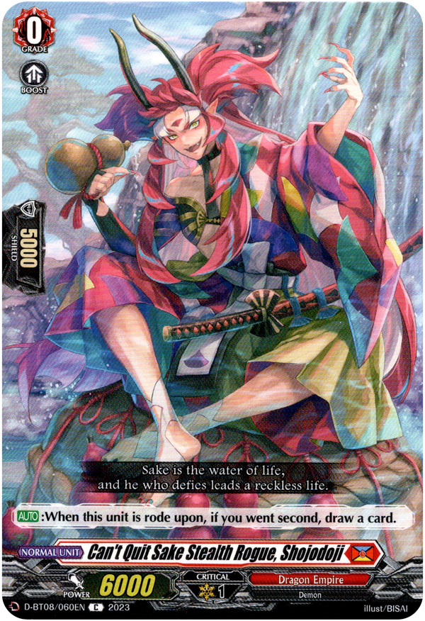 Can't Quit Sake Stealth Rogue, Shojodoji - D-BT08/060EN - Minerva Rising - Card Cavern