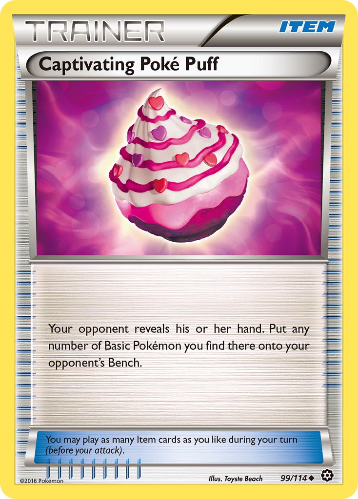 Captivating Poké Puff - 99/114 - Steam Siege - Card Cavern