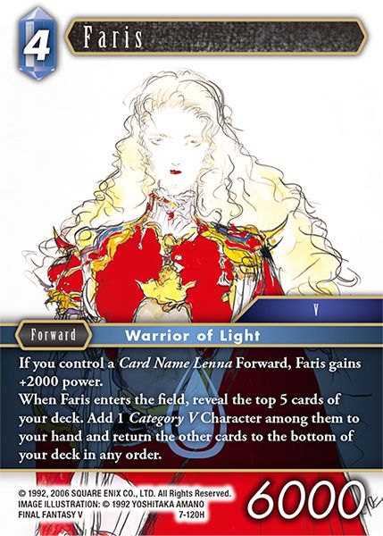 Faris - 7-120H - Opus VII - Card Cavern