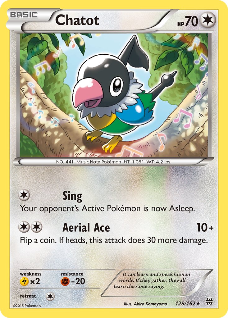 Chatot - 128/162 - BREAKthrough - Card Cavern