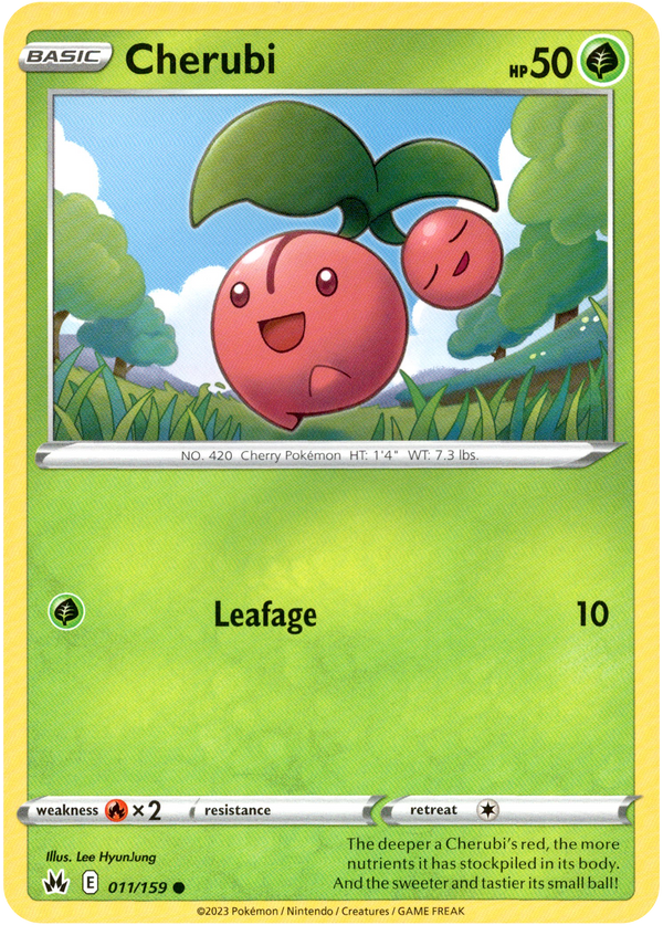 pokemon card prices crown zenith Cherubi - 011/159