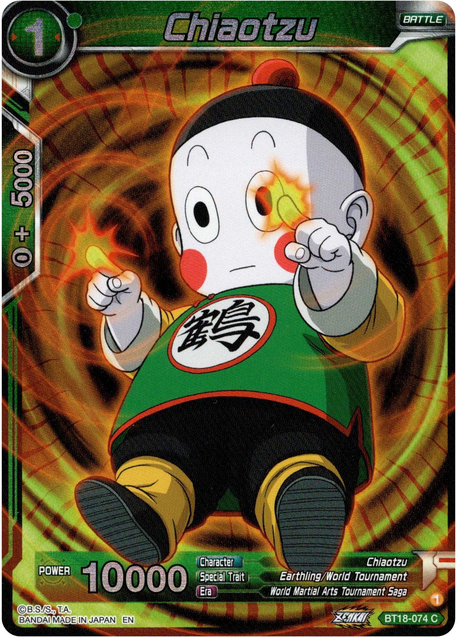 Chiaotzu - BT18-074 - Dawn of the Z-Legends - Parallel Foil - Card Cavern