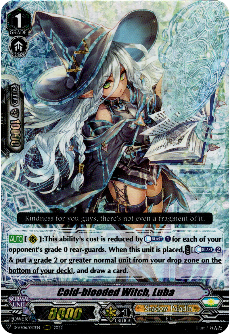 Cold-blooded Witch, Luba - D-VS06/013EN - V Clan Collection Vol.6 - Foil - Card Cavern