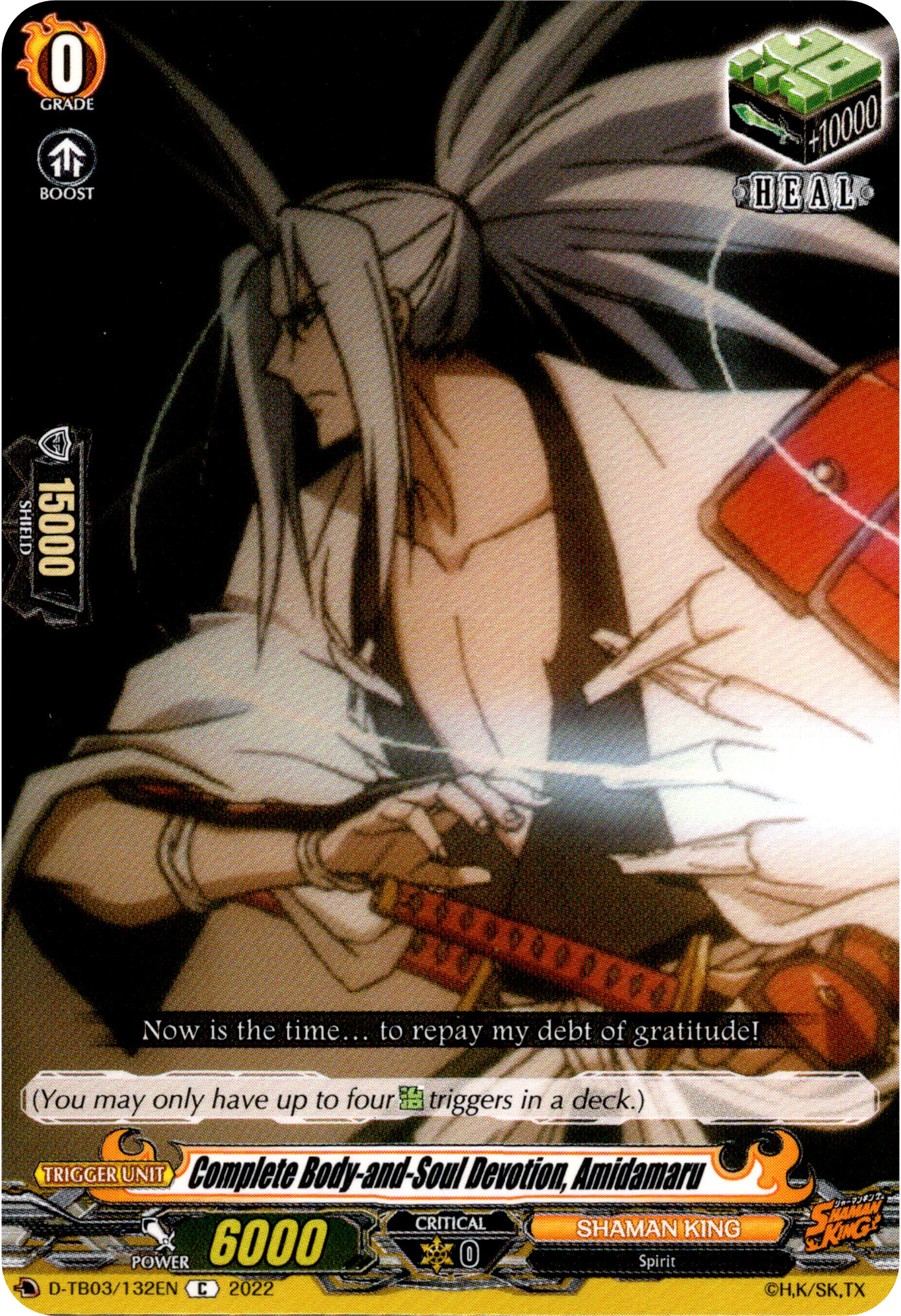 Complete Body-and-Soul Devotion, Amidamaru - D-TB03/132EN - Shaman King - Card Cavern