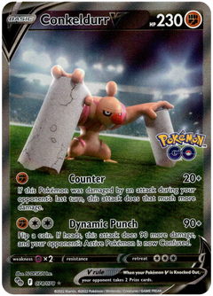 Conkeldurr V Alternate Art - 074/078 - Pokemon Go - Holo - Card Cavern