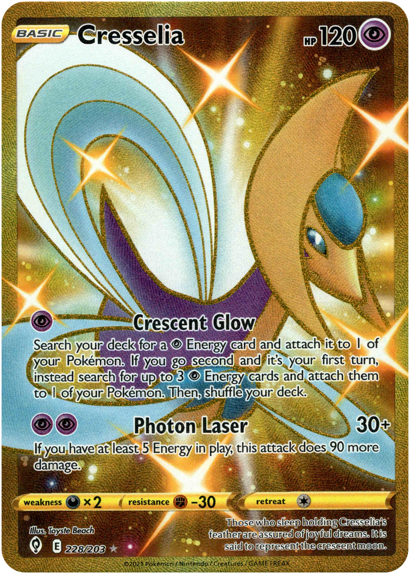 Cresselia Secret Rare - 228/203 - Evolving Skies - Holo Card Cavern Trading Cards, LLC Cresselia Secret Rare - 228/203 - Evolving Skies - Holo Card Cavern Trading Cards, LLC