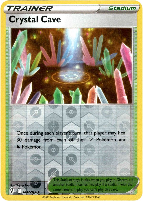 Crystal Cave - 144/203 - Evolving Skies - Reverse Holo - Card Cavern