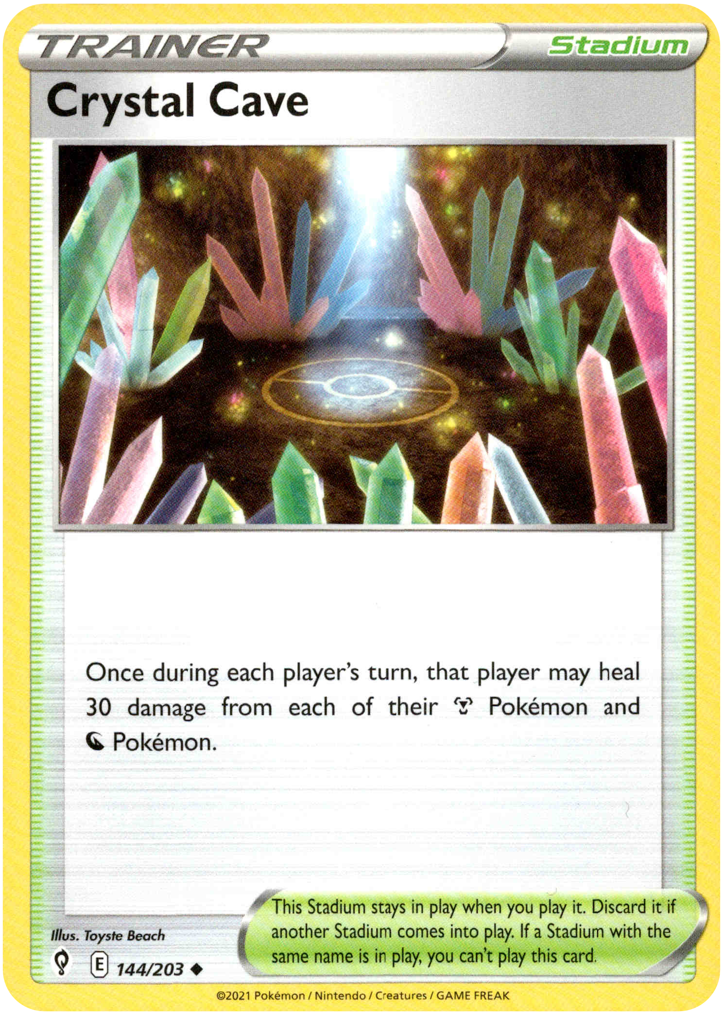Crystal Cave - 144/203 - Evolving Skies - Card Cavern