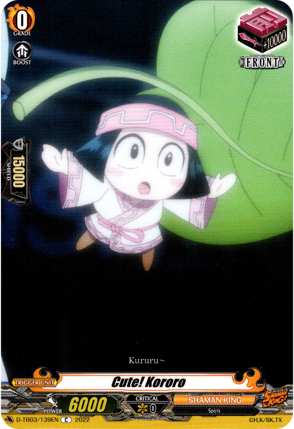Cute! Kororo - D-TB03/139EN - Shaman King - Card Cavern