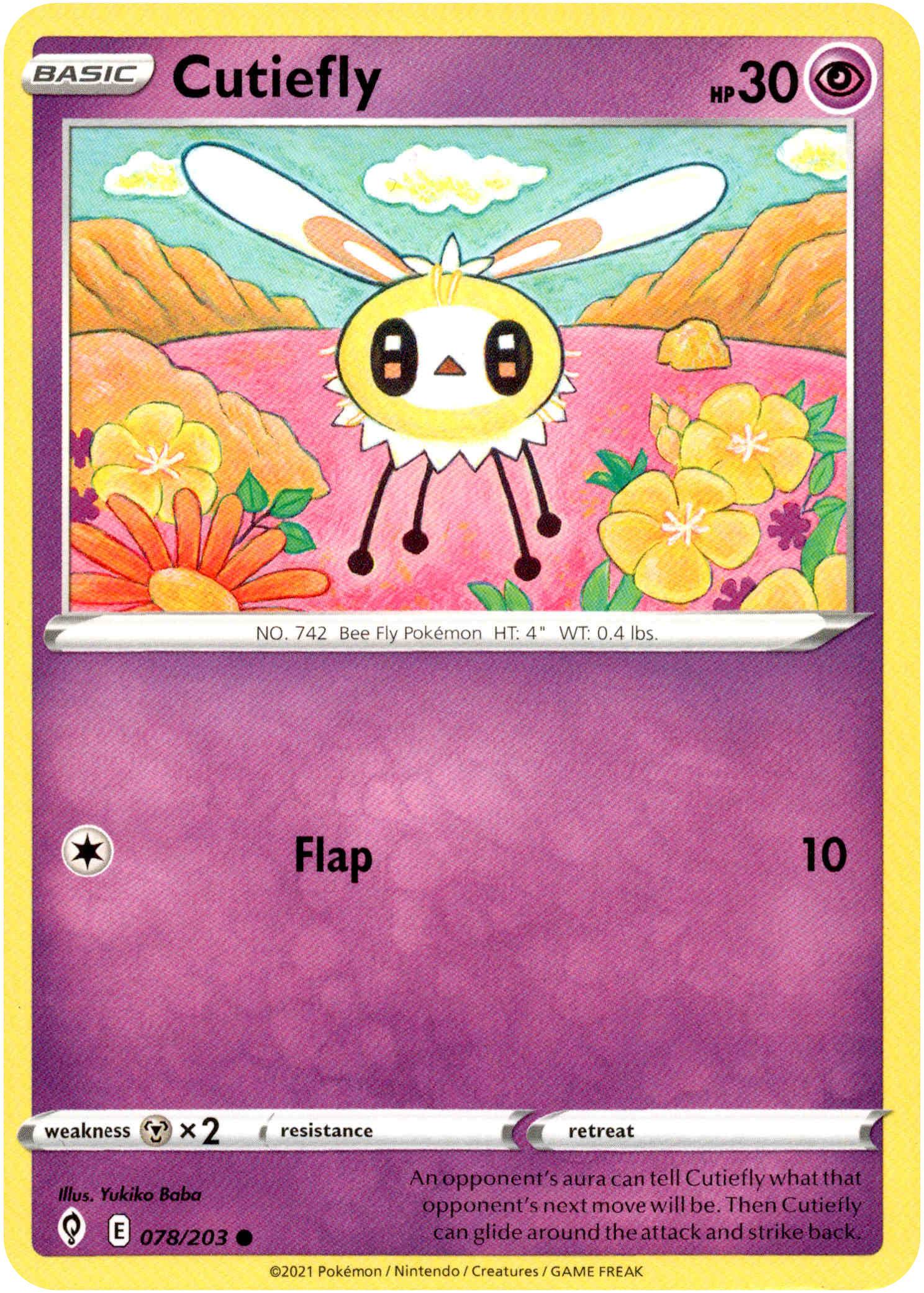 Cutiefly - 078/203 - Evolving Skies - Card Cavern