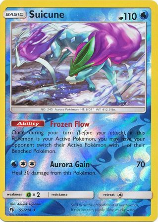 Suicune - 59/214 - Lost Thunder - Reverse Holo - Card Cavern