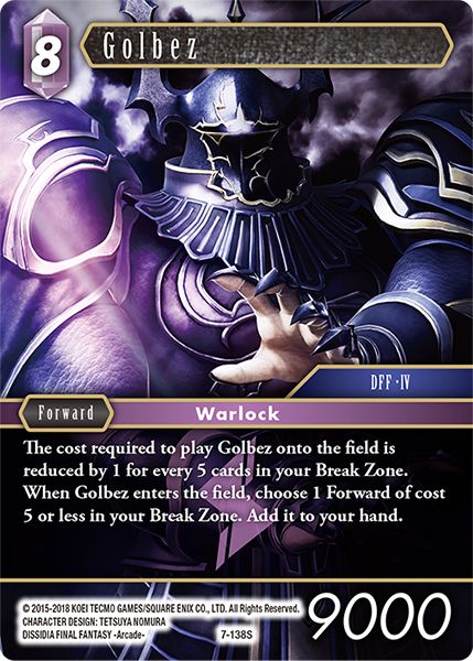 Golbez - 7-138S - Opus VII - Foil - Card Cavern