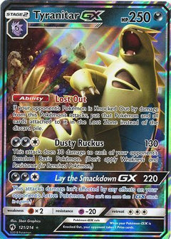 Tyranitar GX - 121/214 - Lost Thunder - Holo - Card Cavern