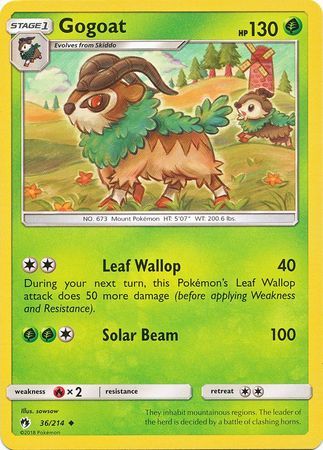 Gogoat - 36/214 - Lost Thunder - Card Cavern