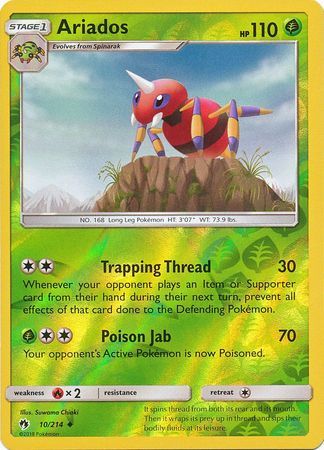Ariados - 10/214 - Lost Thunder - Reverse Holo - Card Cavern