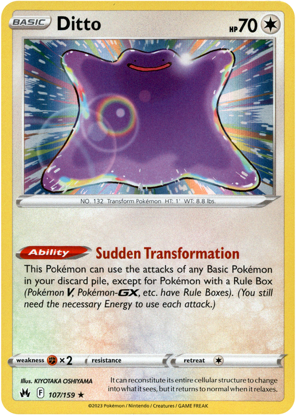 Ditto - 107/159 - Crown Zenith - Holo - Card Cavern