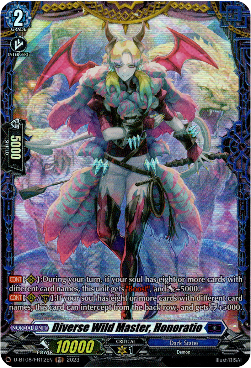 Diverse Wild Master, Honoratio - D-BT08/FR12EN - Minerva Rising - Card Cavern