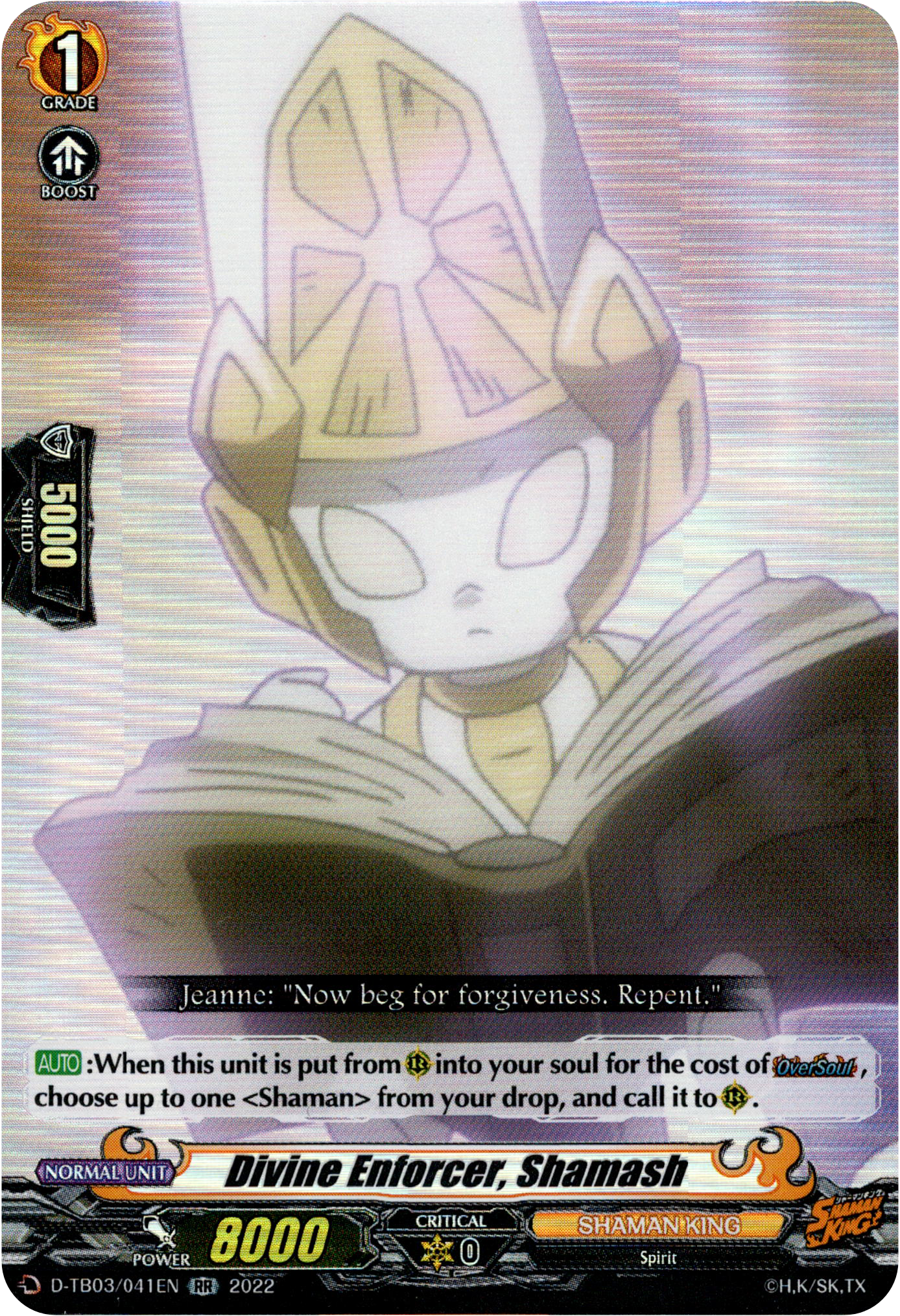 Divine Enforcer, Shamash - D-TB03/041EN - Shaman King - Card Cavern