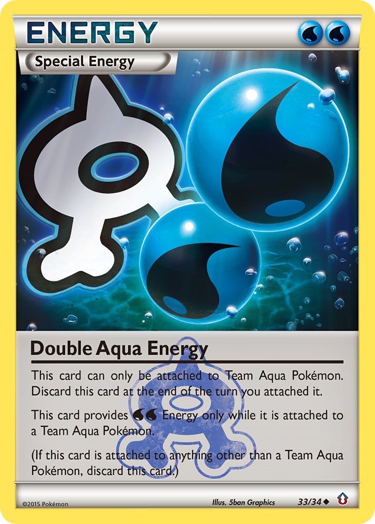 Double Aqua Energy - 33/34 - Double Crisis - Card Cavern